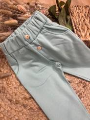 Pantalón felpa unisex verde