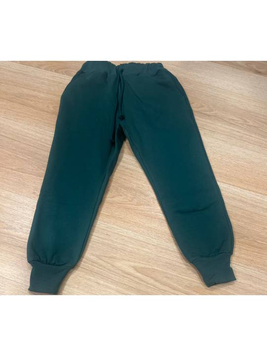 Pantalón jogger felpa verde botella unisex