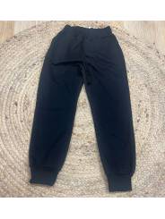 Pantalón jogger felpa negro unisex