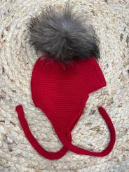 Gorro aviador rojo