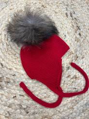 Gorro aviador rojo