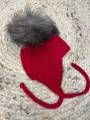 Gorro aviador rojo