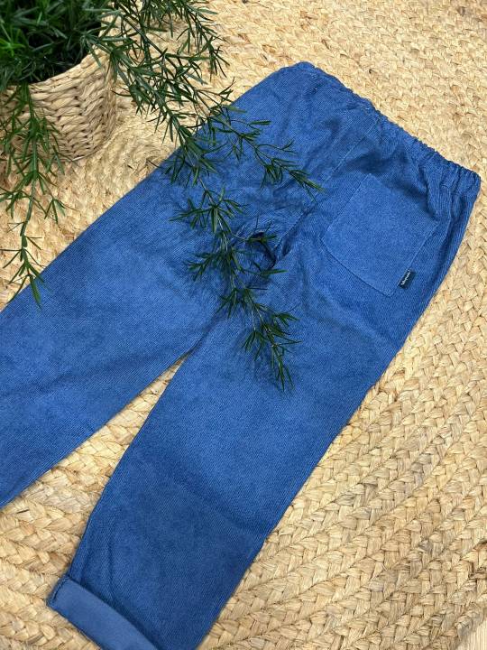 Pantalón panilla azul