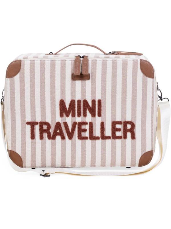 Mini traveller rayas topo/marrón