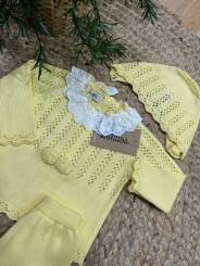 Conjunto normandía 3 piezas amarillo