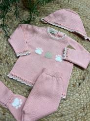 Conjunto grecia + capota rosa