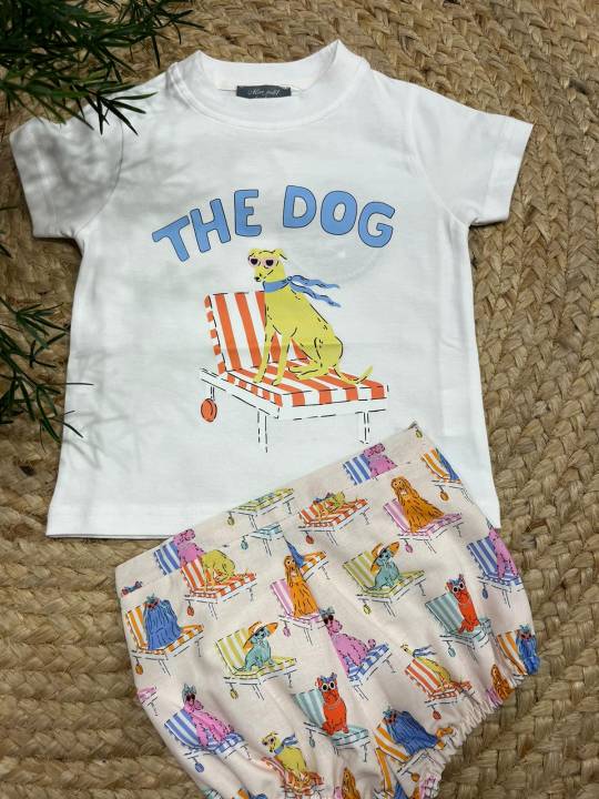 Conjunto ranita + camiseta the dog