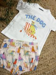 Conjunto ranita + camiseta the dog