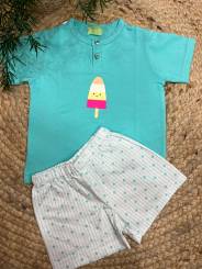 Conjunto camiseta summer + pantalón corto