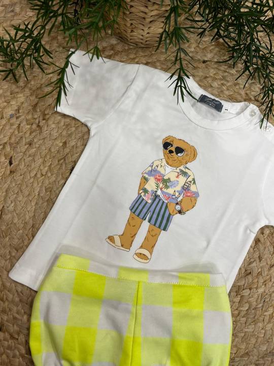 Conjunto camiseta oso + ranita