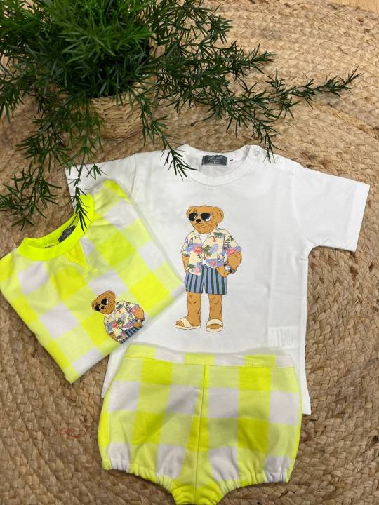 Conjunto camiseta oso + ranita