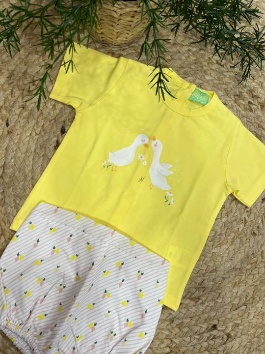 Conjunto ranita patos/limones