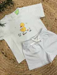 Conjunto felpa pantalón corto patito