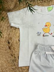 Conjunto felpa pantalón corto patito