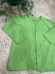 Chaqueta felpa unisex verde