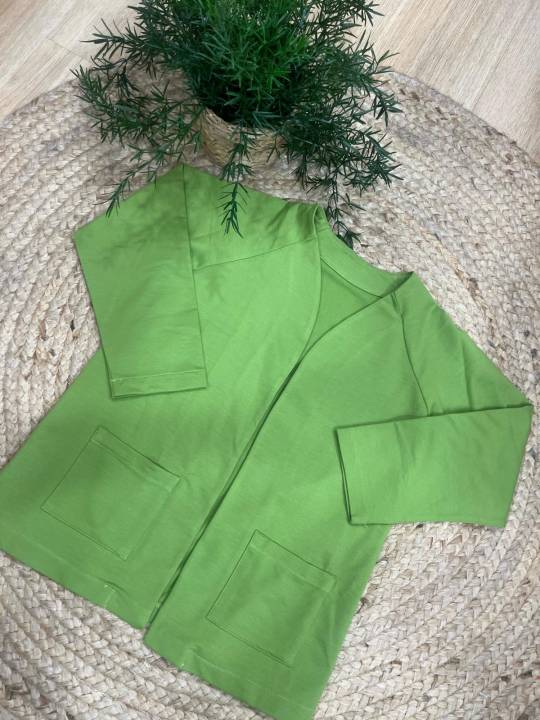 Chaqueta felpa unisex verde