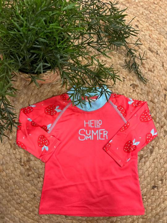 Camiseta protección solar fresas